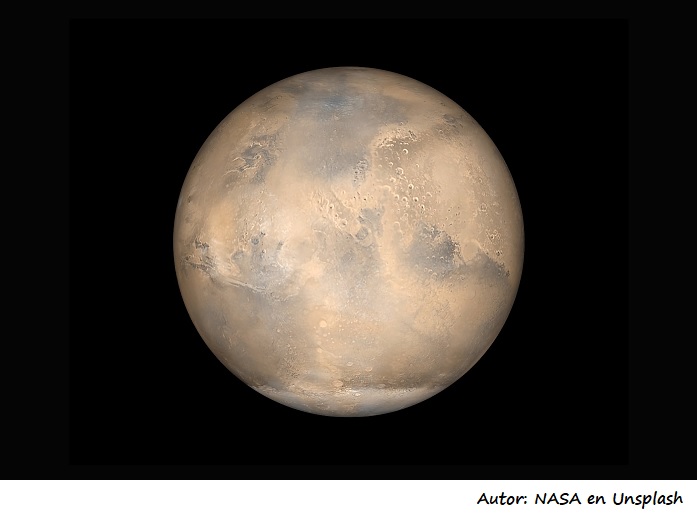 Fotografía del planeta Rojo