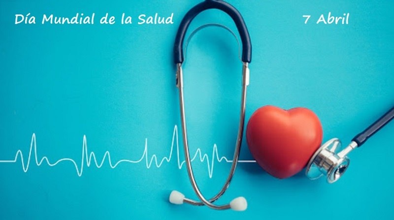 Dibujo electrocardiograma, fonendoscopio y corazon