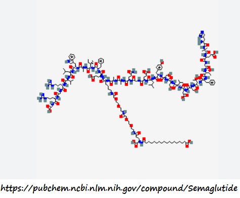 Estructura química de semaglutida