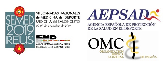 Cartel anunciador de las VIII Jornadas Nacionales de Medicina del Deporte