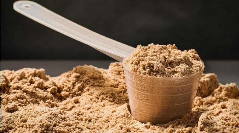 Cacillo con proteína en polvo
