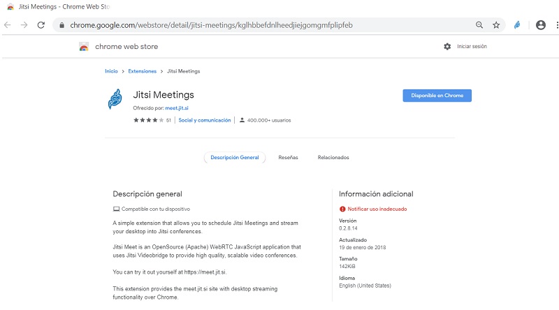 Extension de Jtisi para Google Chrome