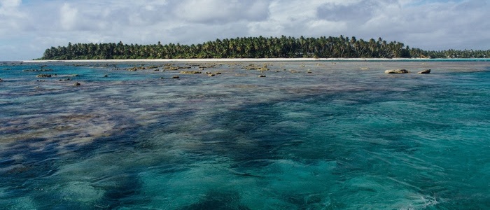 Fotografía frontal de la Isla de Puka Puka