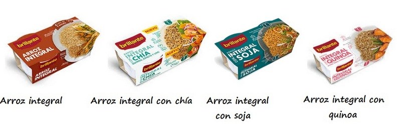 Arroces integrales precocidos de Brillante