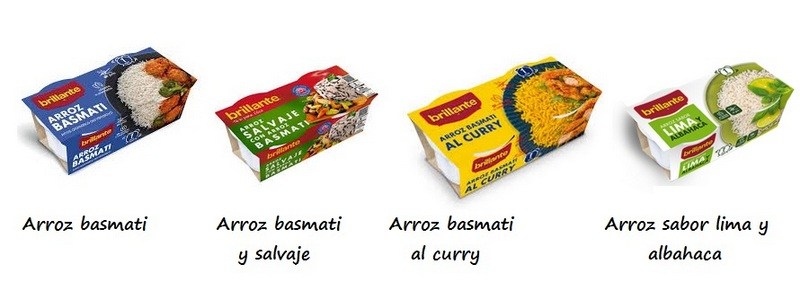 Arroces basmati precocidos de Brillante
