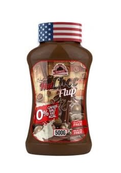 Envase del sirope de chocolate Flup max NutChoc de Max protein