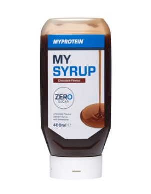 Envase del sirope de chocolate Myprotein