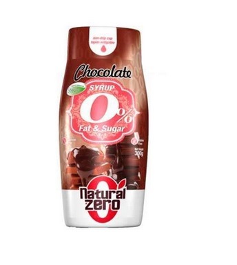 Envase del sirope de chocolate Natural Zero
