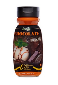 Envase del sirope de chocolate Servivita