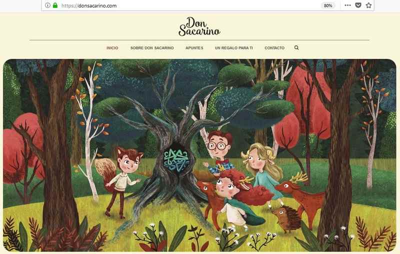 Página de inicio de la web donsacarino.com