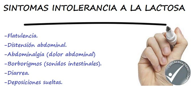 Síntomas de la intolerancia a la lactosa Principales síntomas de la intolerancia a la lactosa