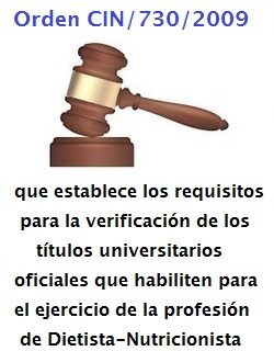 Resumen de la ORDEN CIN/730/2009