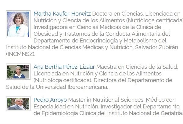 Breve reseña autores del libro “Nutriología médica” (Editorial Panamericana)