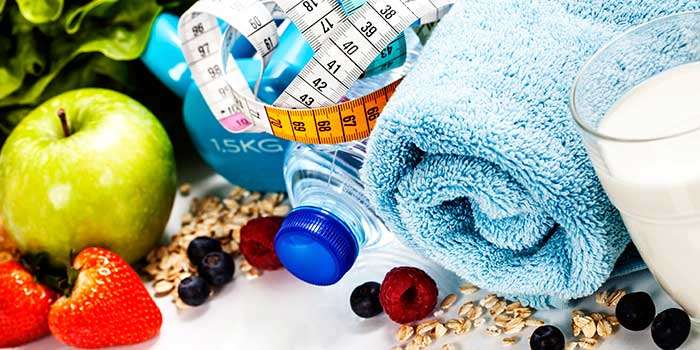 Alimentos y ropa deportiva