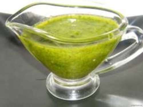 Salsa vinagreta de menta