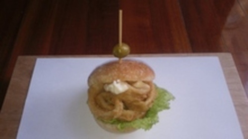 Cafetería El Cafetón: Pincho Calamares alioli