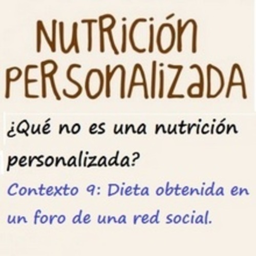 ¿Qué no es una nutrición personalizada? Contexto 9