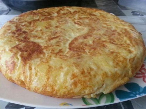 Tortilla de patata (con patata al microondas)