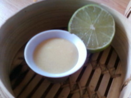 Salsa de mostaza con lima